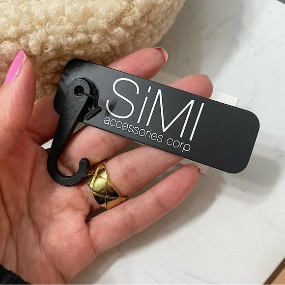 Sherpa Hat with Black Leather Accent - Picture 5 of 5